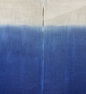 藍染のれん(パイナップル繊維)