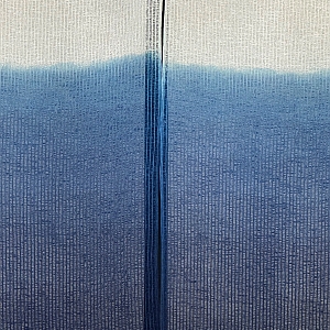 藍染のれん(紙糸)
