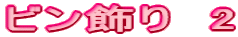 $B%S%s>~$j!!(B2